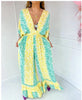 Alison | Kleid mit V-Ausschnitt und Leopardenmuster