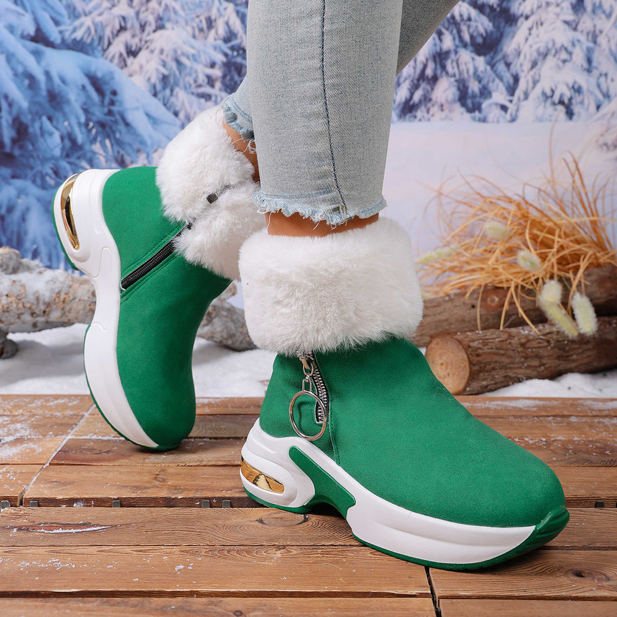 Kishea | Damen-Stiefeletten mit dicker Sohle