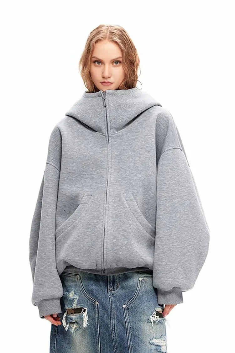 Malena | Oversized-Hoodie mit Reißverschluss