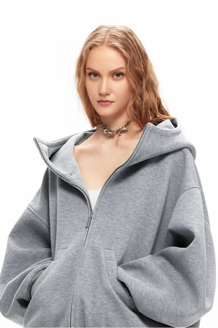 Malena | Oversized-Hoodie mit Reißverschluss