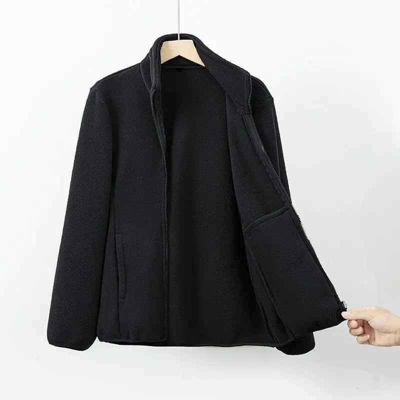 Daviana | Weiche Fleecejacke mit Reißverschluss