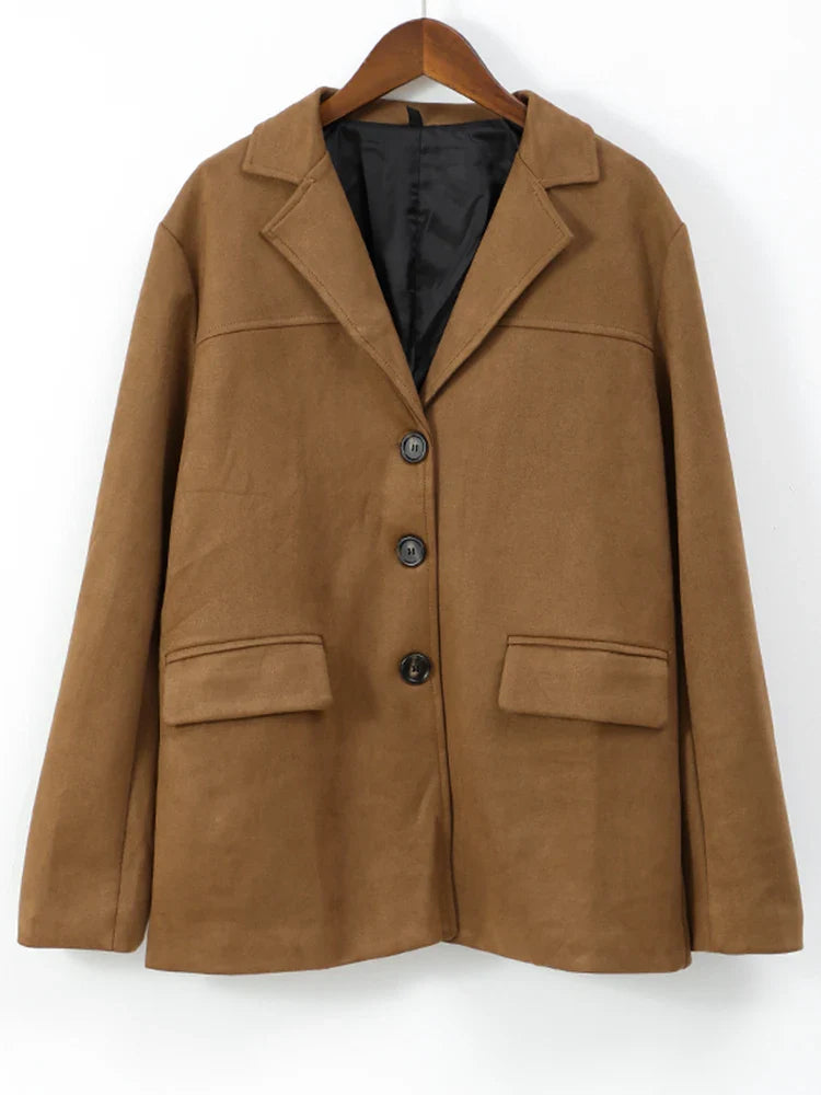 Brizza | Herbstmantel für Damen mit langen Ärmeln und Taschen