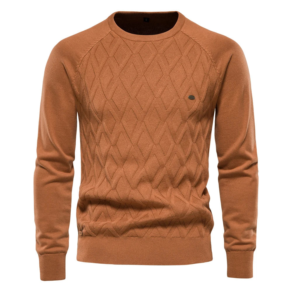 Beloy | Eleganter Herrenpullover mit Rautenmuster