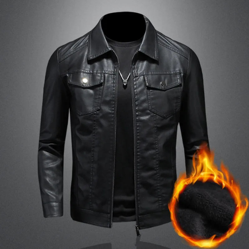 Giovanni | Deluxe Leder Jacke - Schwarz / L