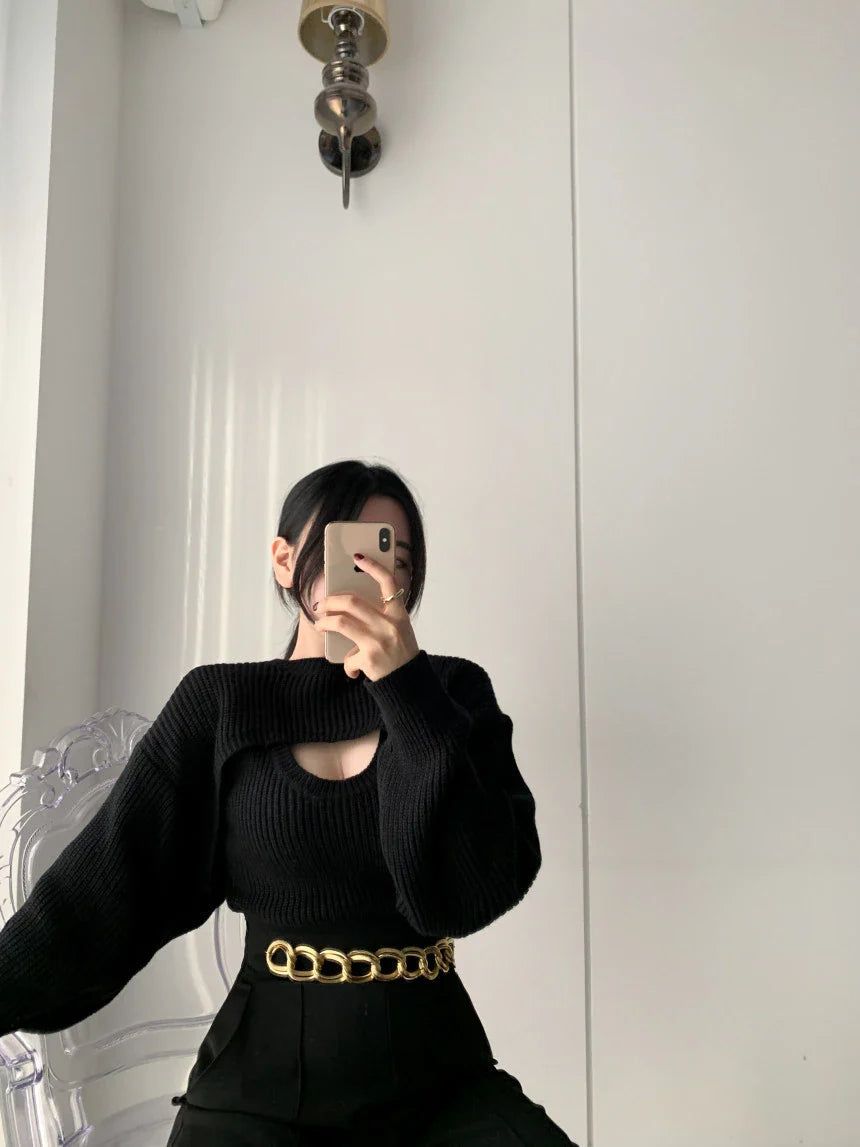 Friederike | Pullover mit überschnittener Schulter