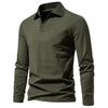 Jason | stilvolles langärmeliges Baumwoll-Poloshirt für Herren