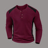 Jovan | Waffelgestreiftes Langarmshirt