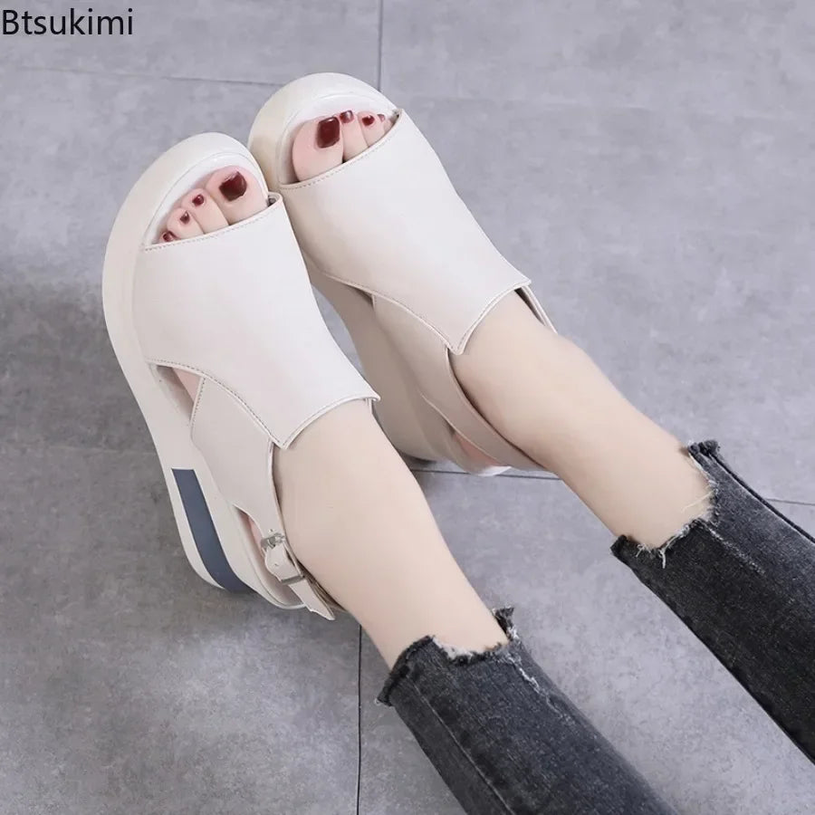 Siera™ | Keilsandalen mit Schnallenriemen für Damen