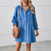 Lillian | Modisches Denim-Kleid mit Knopfleisten-Detail