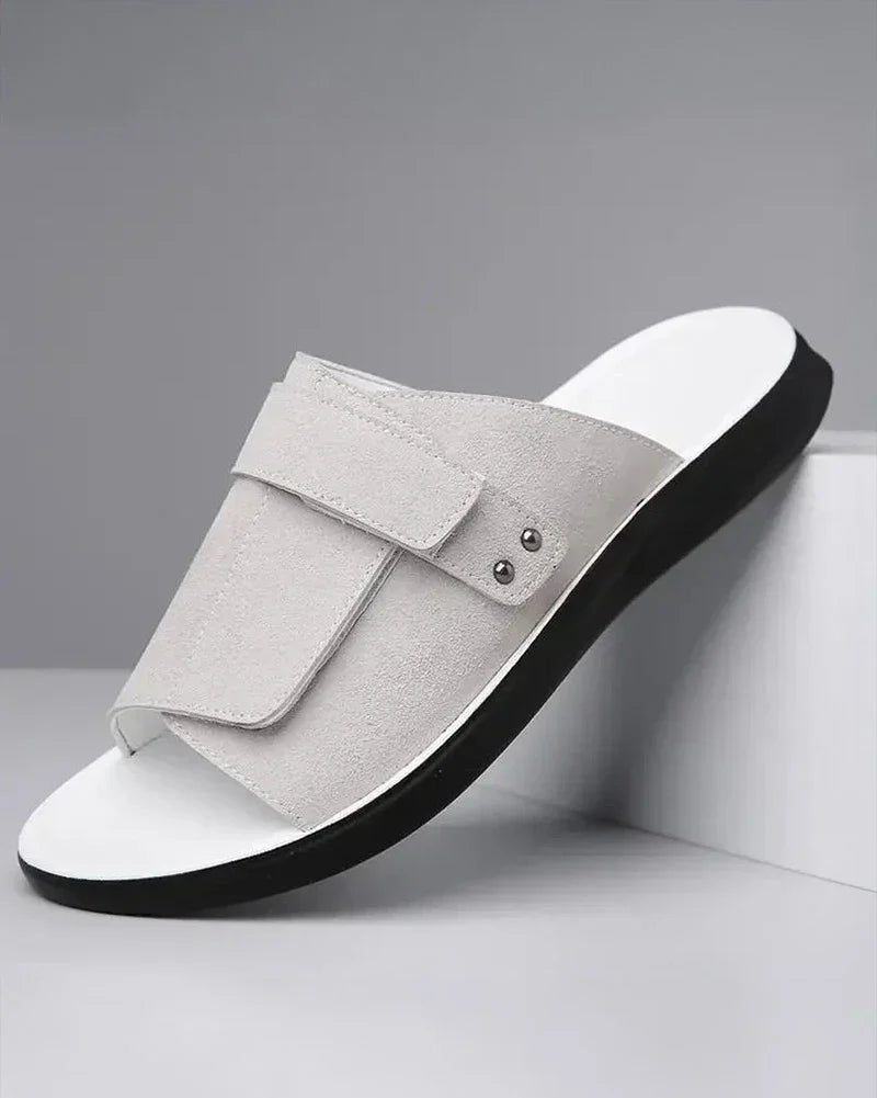 Christian | modische Wildledersandalen für den Alltag