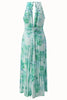 Rozi | Tropisches Neckholder-Maxikleid