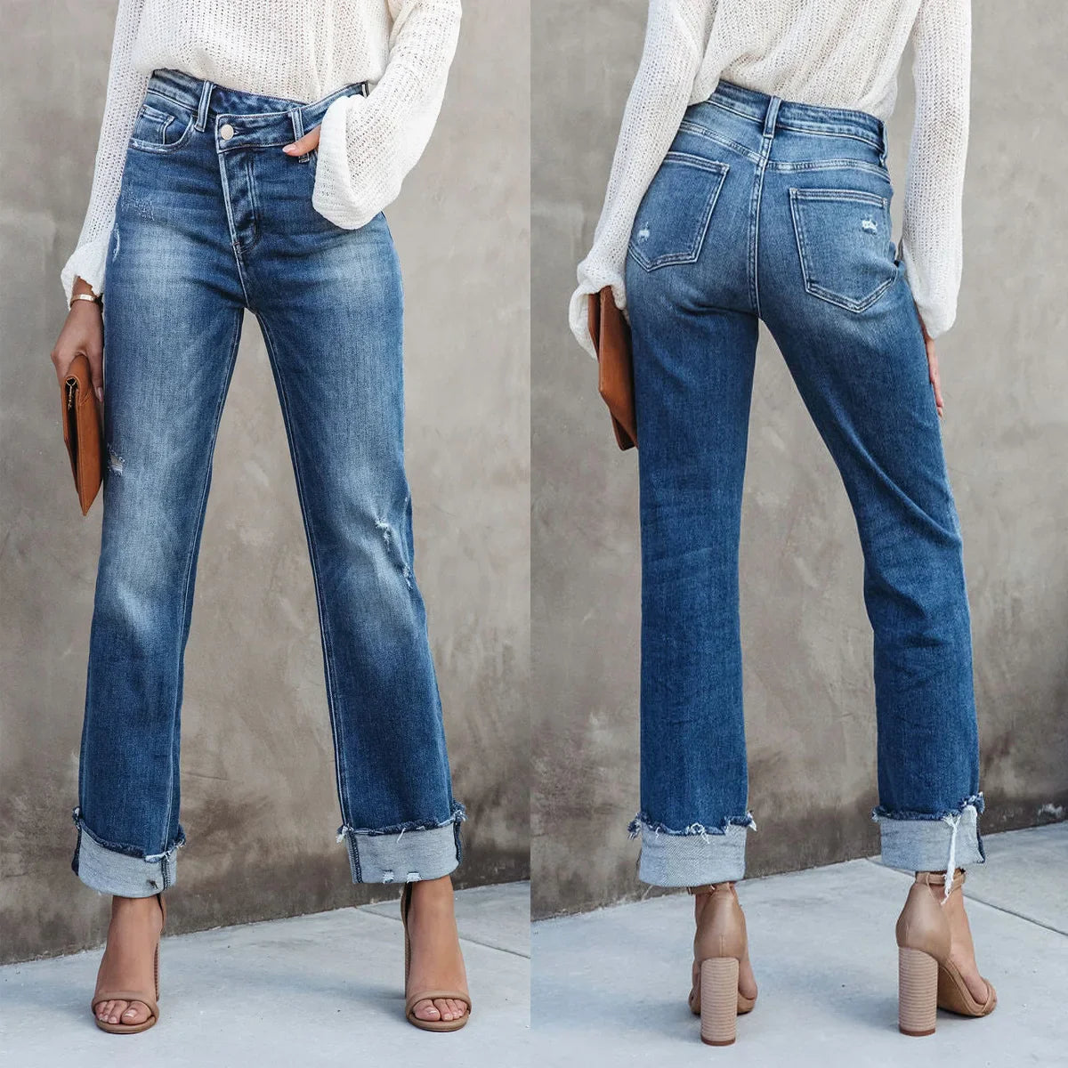 Thelma | Klassische Straight-Leg-Jeans