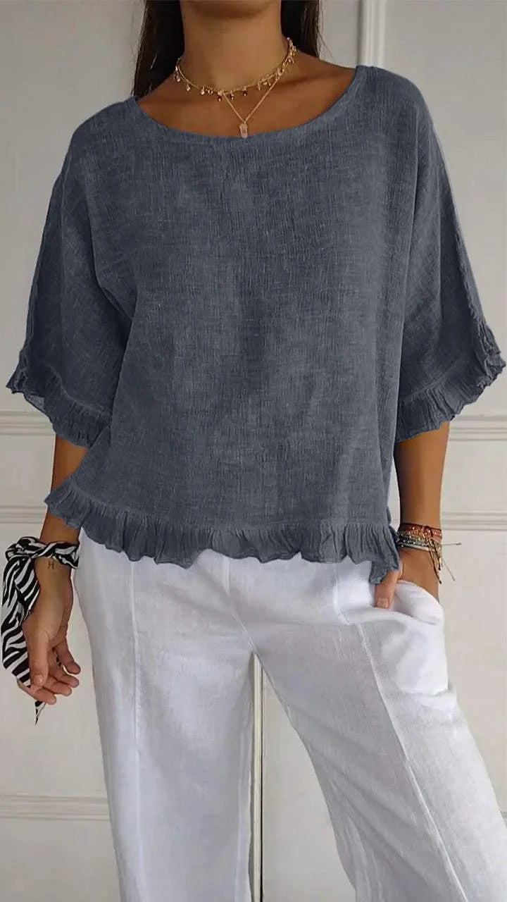 Quinn | elegantes Leinenoberteil für entspannte Tage