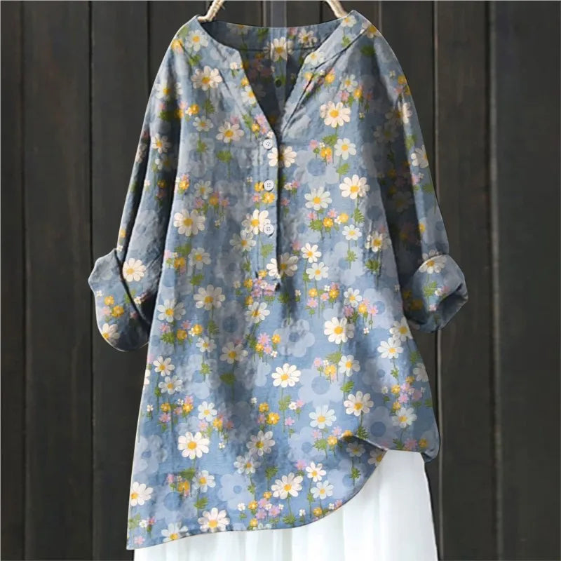 Juvy | Stilvolle Bluse mit floralen Akzenten