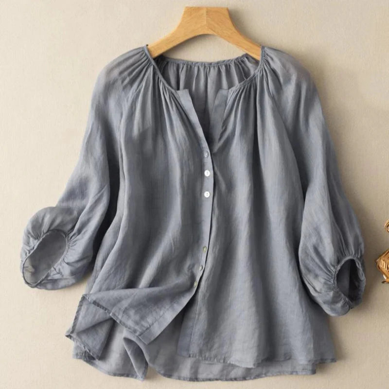 Eliza | elegante Leinenbluse für Damen