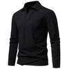 Jason | stilvolles langärmeliges Baumwoll-Poloshirt für Herren