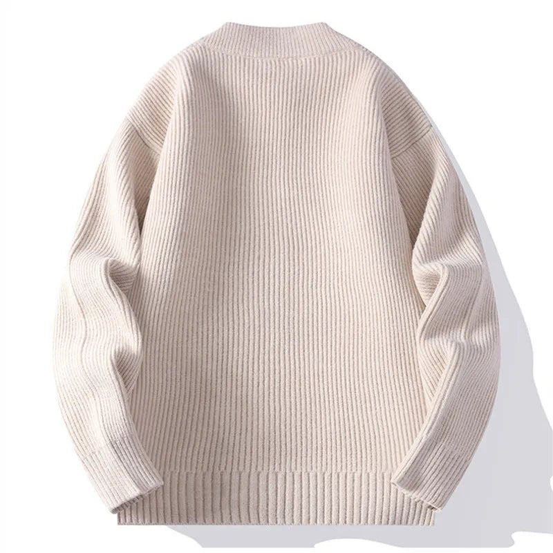 Jeffrey | Gerippte Strickjacke