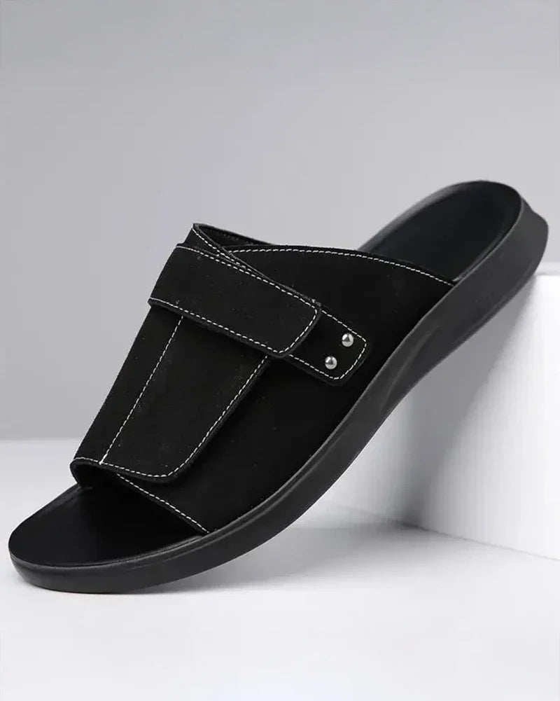 Christian | modische Wildledersandalen für den Alltag