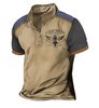 Caleb | Polohemd im Vintage-Stil mit Logodruck