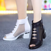 Gaia | Leder Sandalen mit mittlerem Absatz