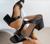 Vian | Sandalen mit Blockabsatz und einzigartigem Design