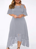 Emilys | Pulloverkleid mit Spitze und Rüschen