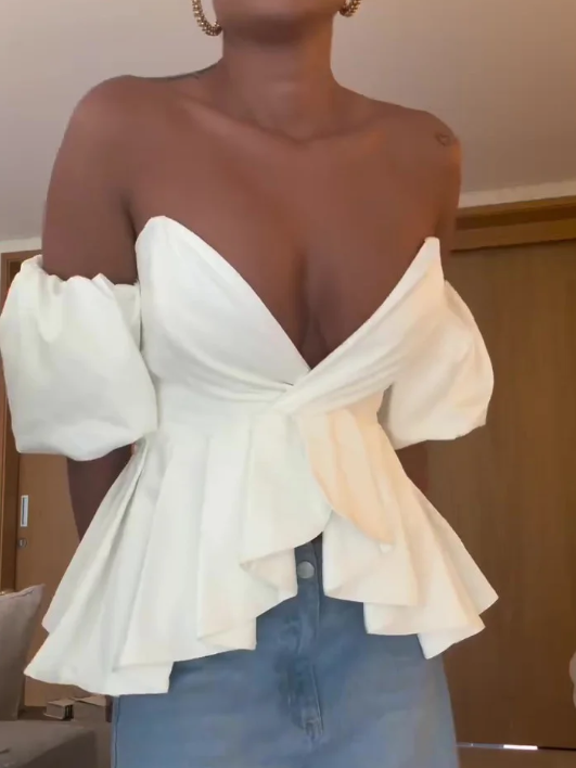 Enice | Elegante Peplum-Bluse