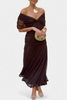 Evelyn | Elegantes Maxikleid mit floralen Details