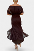 Evelyn | Elegantes Maxikleid mit floralen Details