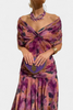 Evelyn | Elegantes Maxikleid mit floralen Details