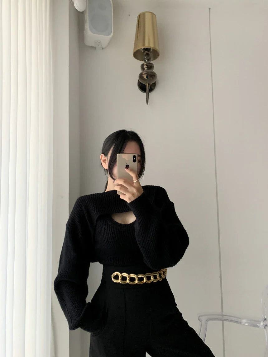 Friederike | Pullover mit überschnittener Schulter