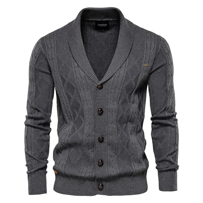 Mago | Cardigan mit Diamantmuster