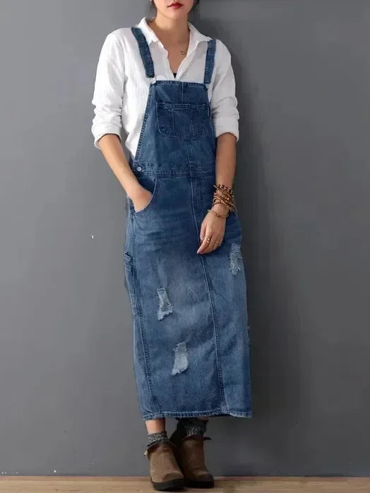 Olga | Lässiges Denim-Trägerkleid