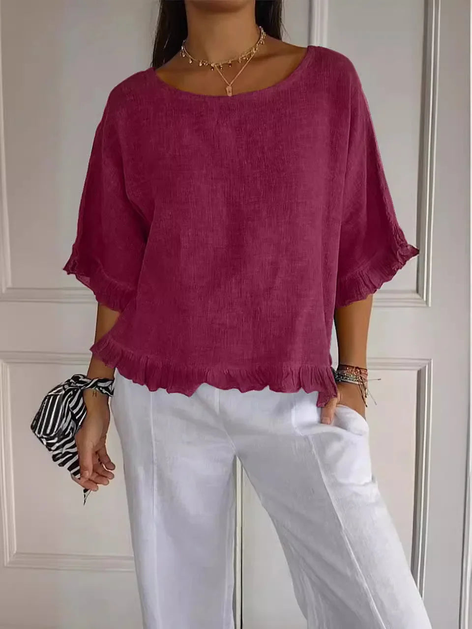 Quinn | elegantes Leinenoberteil für entspannte Tage