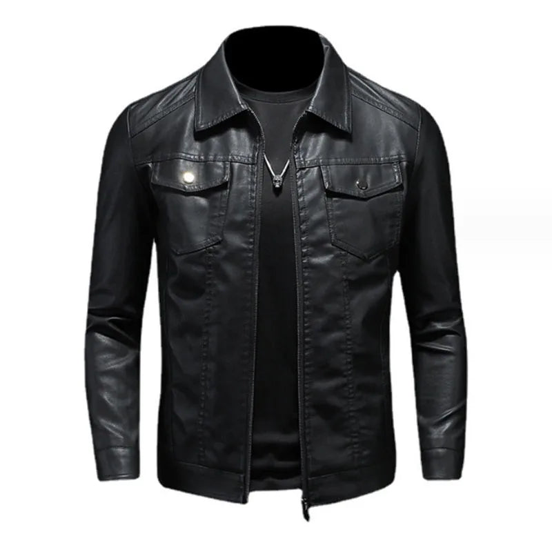 Giovanni | Deluxe Leder Jacke - Schwarz / M