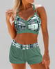 Lara | Gerippter Bikini mit hoher Taille