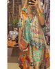 Mae | Bequemes Freizeitkleid mit tiefem V-Ausschnitt