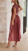 Camille | Stilvolles plissiertes Kleid für den Abend