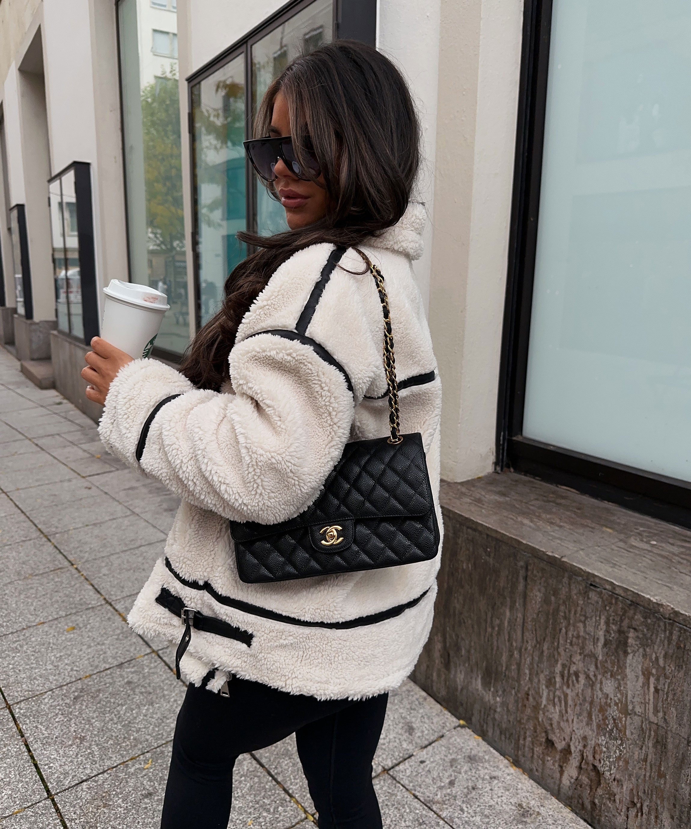 Saskia | Cremeweiße Teddyjacke