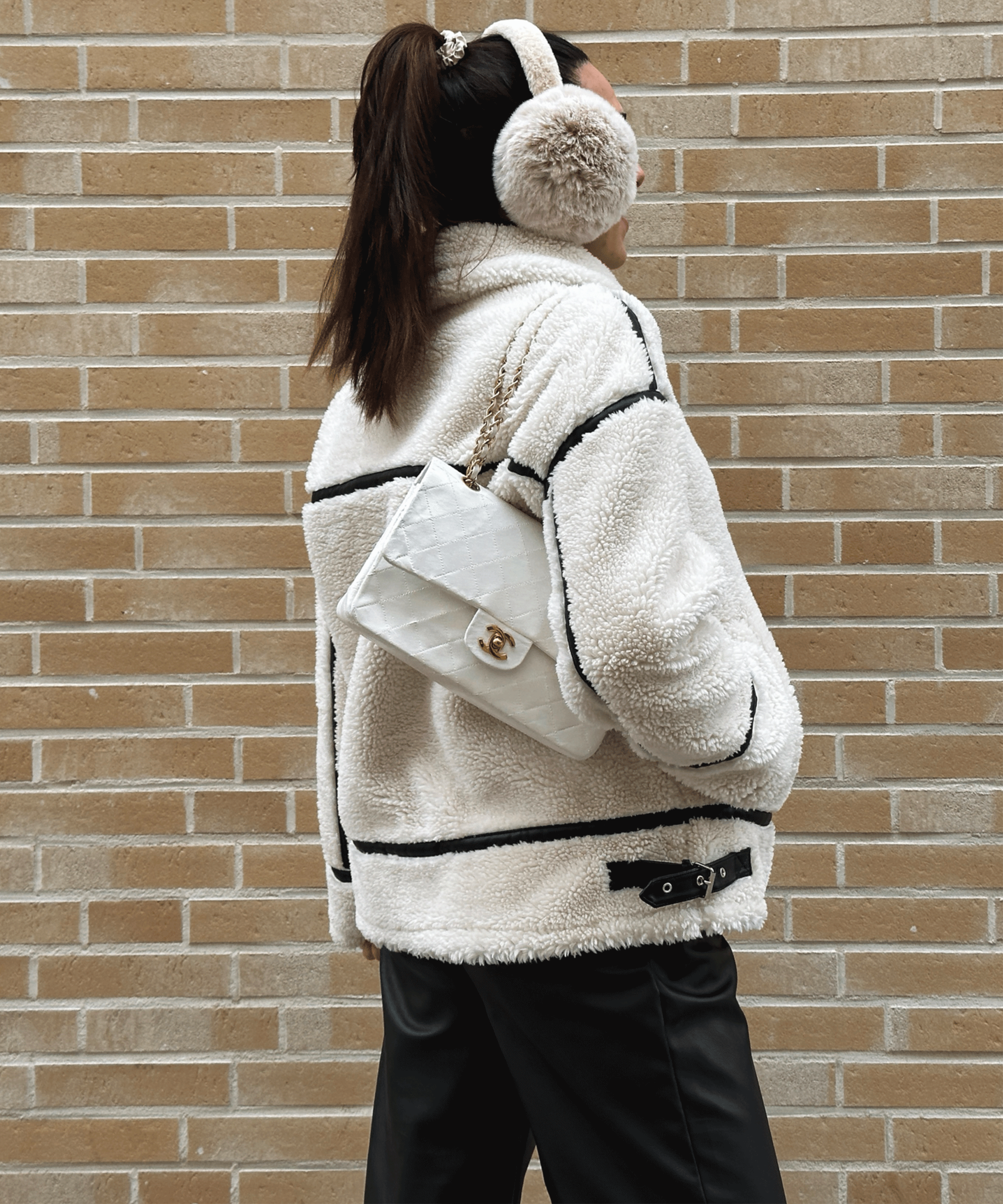 Saskia | Cremeweiße Teddyjacke