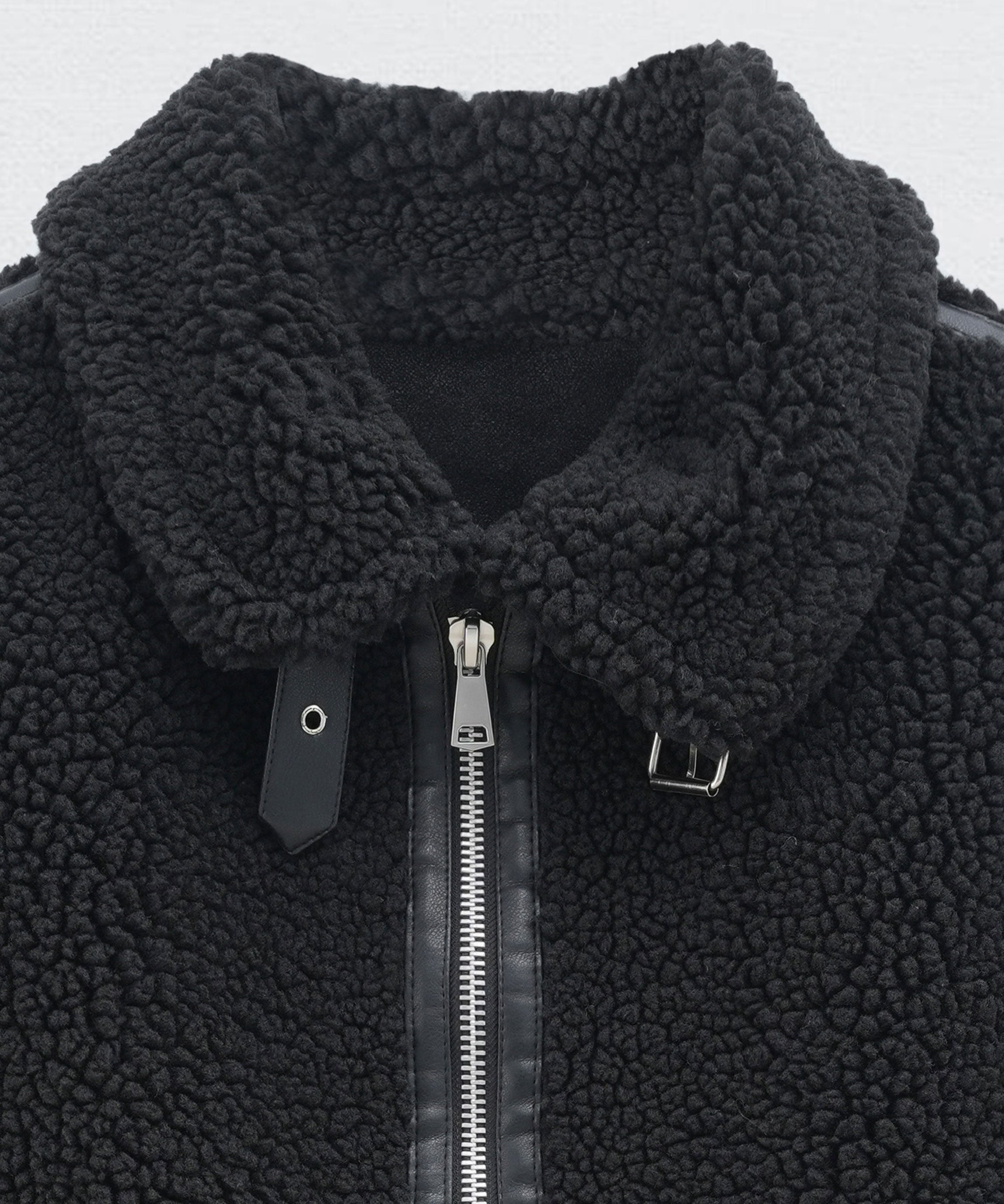 Teddyweste Snow Schwarz