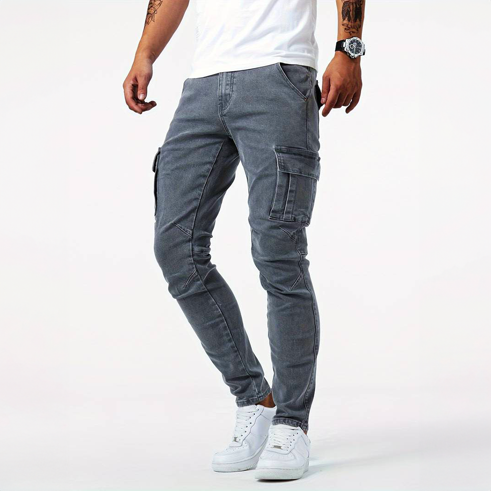 Riley™ | Dynamische Stretch-Jeans - Grau / S