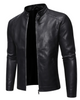 Xyron | Lederjacke mit Stehkragen
