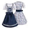Blaues Damen-Dirndl im Traditionellen Oktoberfest-Stil