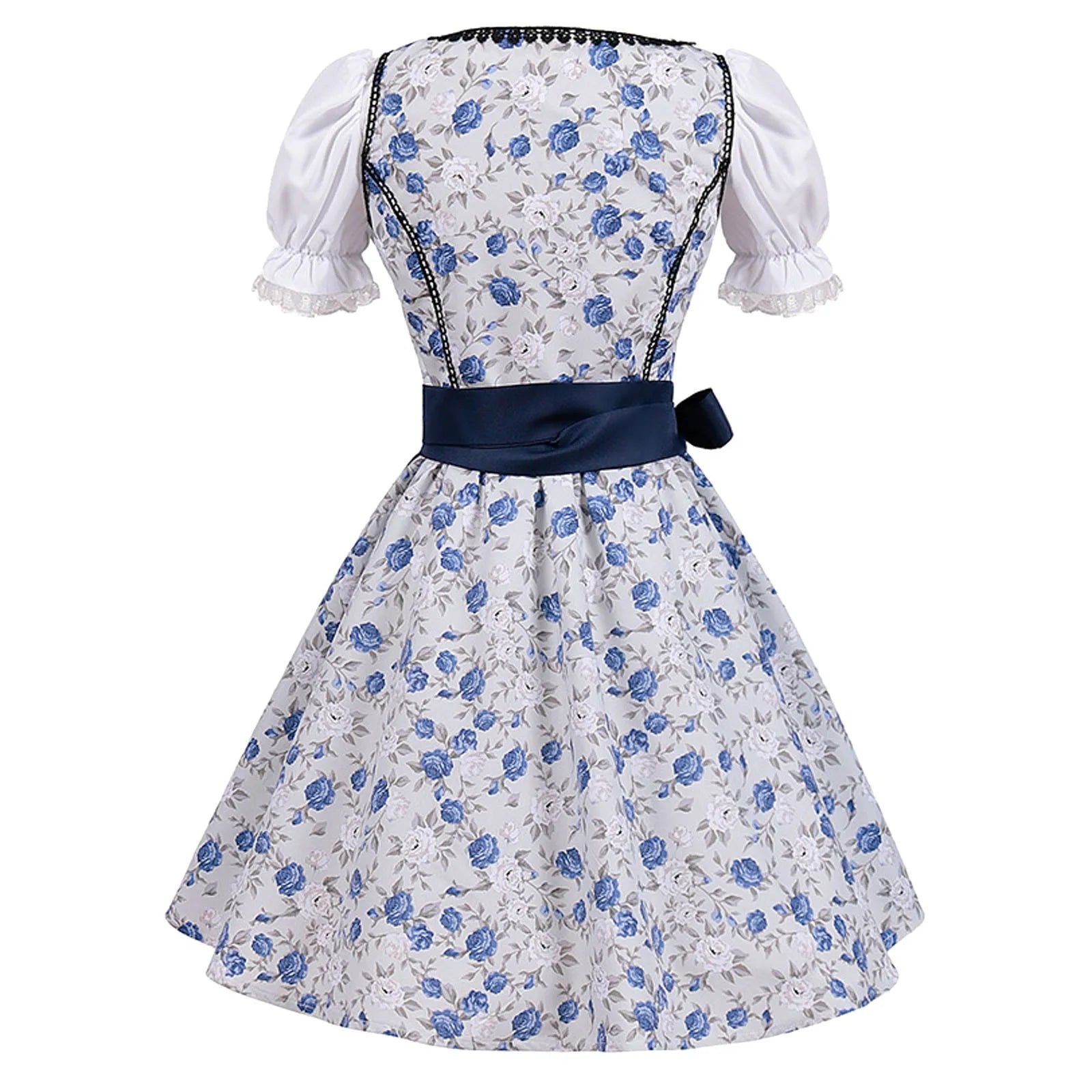 Blaues Damen-Dirndl im Traditionellen Oktoberfest-Stil
