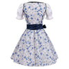 Blaues Damen-Dirndl im Traditionellen Oktoberfest-Stil