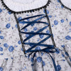 Blaues Damen-Dirndl im Traditionellen Oktoberfest-Stil