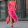 Keyla | modisches Kleid mit Leopardenmuster und Schlitz