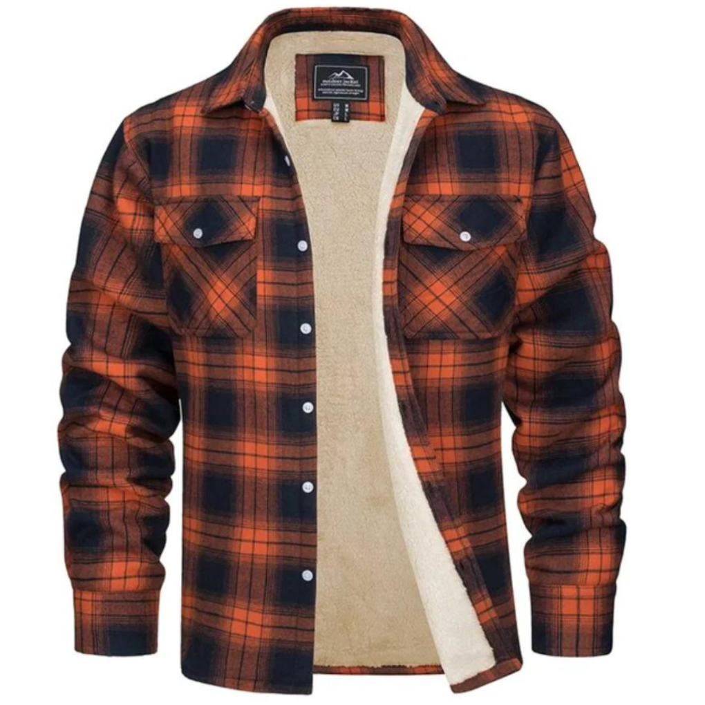 Jacob™ | Zeitlose Herrenjacke im karierten Trucker-Design