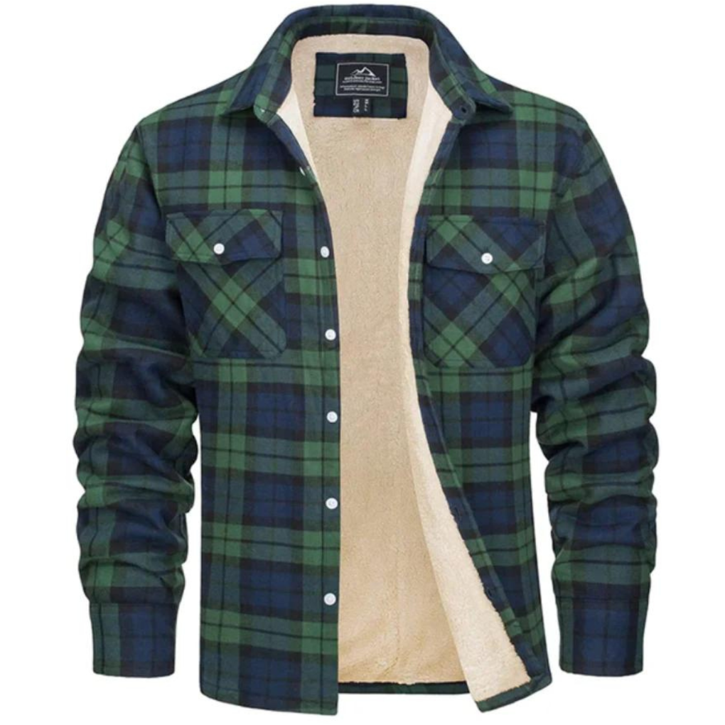 Jacob™ | Zeitlose Herrenjacke im karierten Trucker-Design